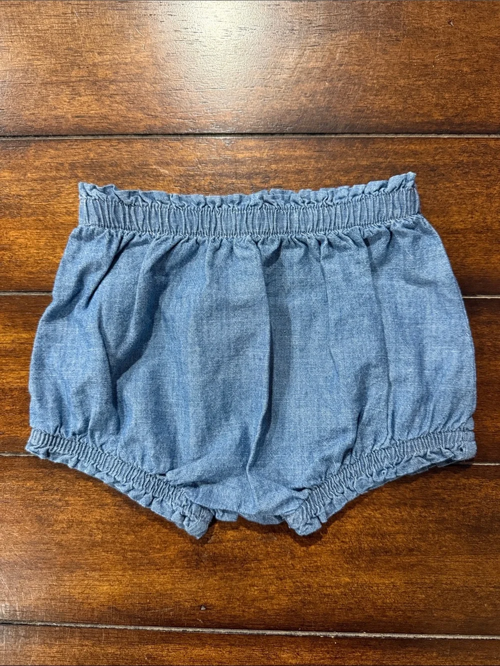 wonder nation cotton denim Two-Piece Shorts Set - Blue